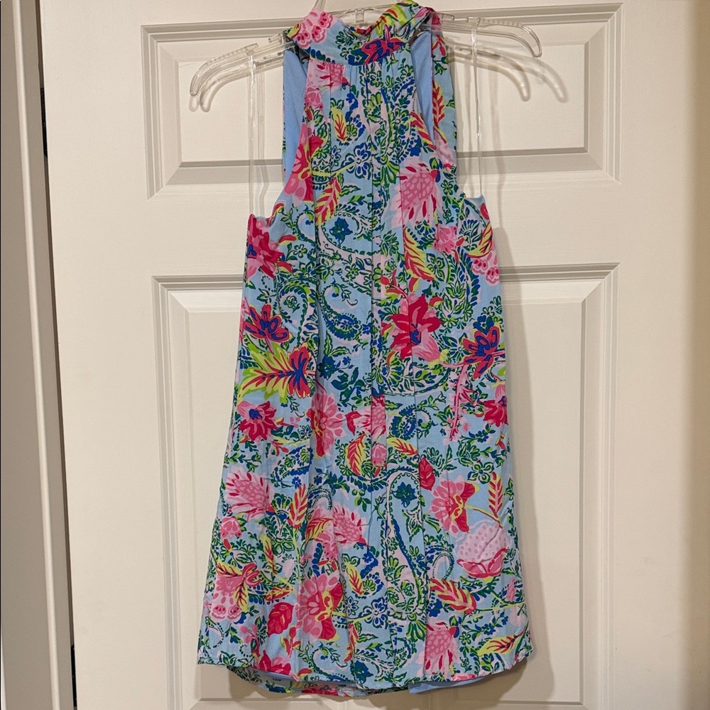 ANDREE BY UNIT Floral Mini Dress - Blue and Pink